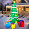 Joiedomi Árbol de Navidad inflable de 7 pies para decoración al aire libre, árbol inflable gigante de Navidad con 3 cajas de regalo con LED integrados para decoración de Navidad, decoración interior y