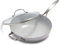 GreenPan Venice Pro Tri-Ply 30cm Wok mit Hilfsgriff und Deckel, Gesundes Antihaft-Kochgeschirr aus Edelstahl, PFAS-frei, Mehrschichtig, Induktion, Spülmaschinenfest, Backofenfest, Silber