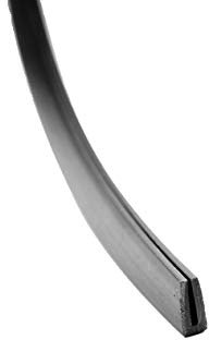 Gummidichtung Kantenschutz Schwarz/Grau U Rand Randstreifen Dichtungen (U-1mm)