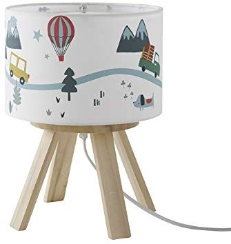 VERTBAUDET Nachttischlampe, stehend, Berg, Grün, TU