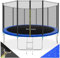 tectake® Trampoline de Jardin Extérieur Ø 427 cm Trampoline Rond avec Échelle, Filet de Protection & Tour rembourré, Enfants Adultes Certifié GS pour Une Sécurité Maximale