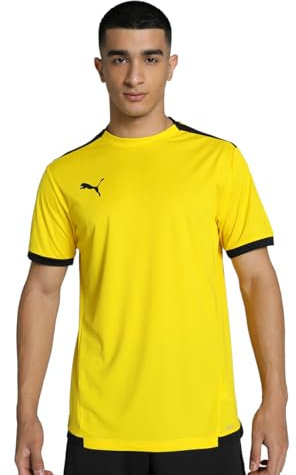 PUMA Homme Teamliga Jersey Shirt, Jaune Cyber -Puma Noir, M EU