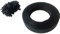 Toilinux.com Lot de 10 Kits lamelles occultantes en PVC avec Clip de Fixation de 50 m pour Grillage rigides - Gris foncé | Brise-Vue et Pare-Soleil pour Jardin