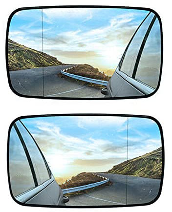 Passend für B-M-W 3er E46 318i 320i 325i 330i 1998-2006 51168250437, 51168250438, TOTMOX Links/Rechts Autospiegel Außenspiegel Weiß/Blau getöntes Glas
