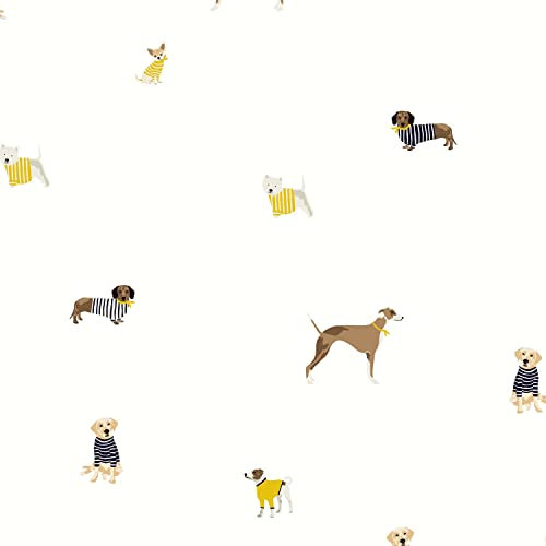 Graham & Brown Joules Harbour Dogs Creme Wallpaper