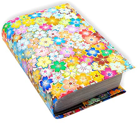 Custodia per libro, regolabile, protezione per libri, impermeabile, adattabile a qualsiasi spessore, copertina a libro stampata - 4 diverse misure. (148, XL)