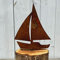 Gartenzaubereien Deko Schiff - Segelboot in Rostoptik zum Einschrauben 24cm für die Maritime Deko im Garten