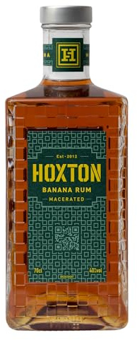 Hoxton Banana Rum | 70cl | 40% ABV | Premium, Natural, Carribean Inspired Banana Flavoured Rum Made With Fresh & Dried Bananas