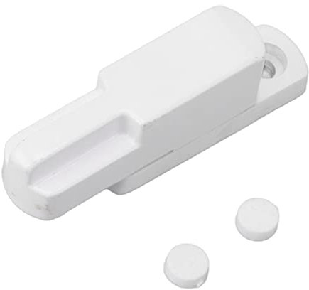 Pestillo de Ventana, Cerradura de Marco, Aleación de Aluminio, Antirrobo, Tipo T, Universal, a Prueba de Niños, Cerradura de Seguridad, Reemplazo para Seguridad del Hogar (Blanco)
