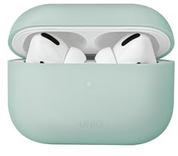 Uniq Lino - Funda híbrida de Silicona líquida para Airpods Pro de 2ª generación (2022), Color Menta (Verde)