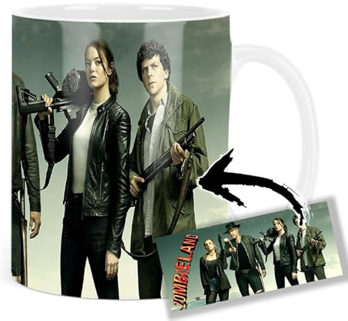 Zombieland Woody Harrelson Jesse Eisenberg Abigail Breslin Emma Stone Tasse Keramikbecher Mug