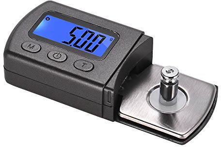 SHUAIGUO-1 Mini Turntable Phono LP Stylus Force Scale Gauge ±0.01g Accuracy LCD Display with One 5g Weight Storage Bag
