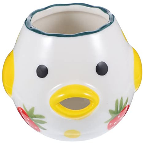 Mikinona Egg Liquid Filter Chicken Eggs Separator Egg Separator Funny Eggs Separator for Kitchen Chicken Egg Separator Home Tools Egg Dividing Tool Egg Extractor Egg White Yolk Ceramics