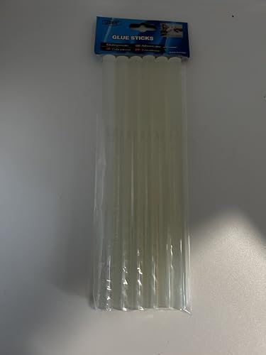 COLLA A CALDO BASTONCINI DI COLLA PER PISTOLA COLLA A CALDO 10 MM X 200 MM (20CMX1CM) FAI DA TE - CONFEZIONE DA 6 BASTONCINI