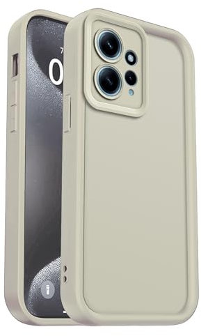 PanXCase Hülle für Xiaomi Redmi Note 12 4G - Handyhülle Silikonhülle Weich Dünn Leicht Elegant Design, Kameraschutz Stoßfest Kratzfeste Slim Schutzhülle (Weiß)