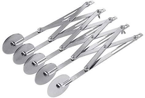 Reykentu 5-Rad Ausstecher Pizza Mehrrad Teig Erweiterbarer Pizza Back Rollengebäck Messer