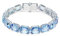 Swarovski Bracelet Millenia, Taille octogonale, Dégradé de couleur, Bleu, Métal rhodié