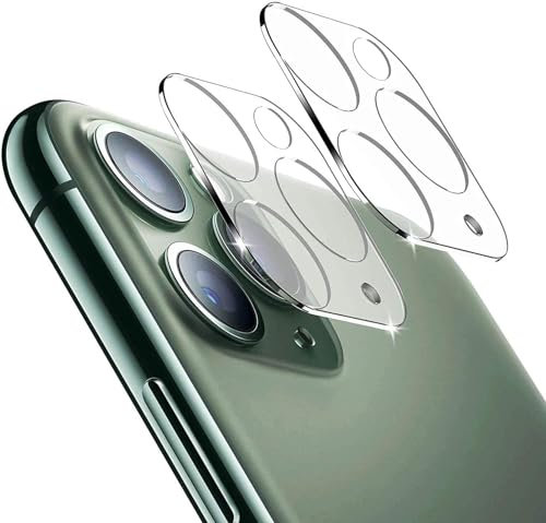 NOVAGO Compatible avec iPhone 11 Pro et iPhone 11 Pro Max - 2 Films vitre Protection Verre trempé résistant pour la caméra/lentille/Objectif arrière