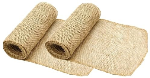 Editbar 2 Stück Jute Wickelstreifen,Baum Winterschutz Wickelstreife, 30cm X 4.5m Winterschutz Juteband,Schutz Vor Frost Und Feuchtigkeit, Perfekt Zum Basteln Oder Für Den Gartengebrauch