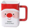 FülleMore Neuheit Weihnachtstasse 400ml große Kaffeetasse Porzellan Kaffeebecher mit Henkel Weihnachtsbecher Weihnachten Geschenktasse für Frauen Mädchen Kollegin Freunde (Weihnachtsmann)