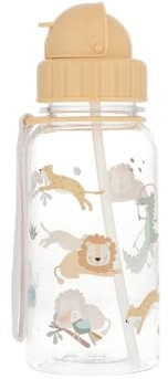 Tutete Gourde Enfant avec Paille Douce Rétractable | Bouteille d'Eau Tritan 500ml Sans BPA, Lavable au Lave-Vaisselle, Poignée de Transport et Bouchon Anti-Fuite Facile à Ouvrir | Savannah