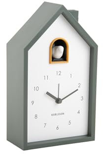 Karlsson Modern Cuckoo Alarm Clock - Jungle Green (KA6015GR)