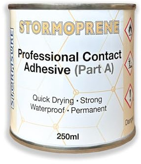 Stormoprene Contact Adhesive 250ml - High Bodning Strength, Fast Curing Adhesive for Quick Repairs to Almost Anything