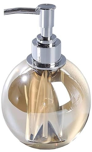 DOLPTBEZM Dispensadores de jabón Dispensador de jabón de Cristal, Prensa Manual, dispensador de Ducha de encimera 78 ml/2,6 oz, para jabón líquido Corporal, cha
