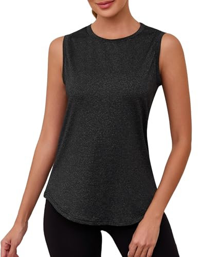 Gyabnw Sport Tanktops für Damen Yoga Fitness Crop Top Open Back Yoga Shirt Oberteile Sporttop
