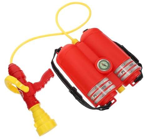 Toyvian Estintore giocattolo antincendio acqua giocattoli educativi forniture per feste in spiaggia pp rosso