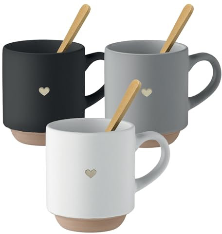 KATINGA Schönes Geschenk-Set für die Liebsten (nur Tasse mit Löffel)