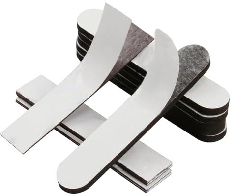 12 Stück Selbstklebendes Klettband Extra Stark Und Magnetstreifen Selbstklebend Stark, Zuschneidbares Magnetblech, Klebepads Doppelseitig Wiederverwendbar, Extra Stark, Vielseitige Anwendungen