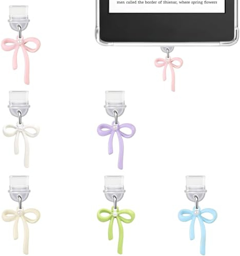 6 Stück Bogen USB C Staubschutz, Silikon USB C Schutzkappe, Ladebuchse Schutz USB C Abdeckung, Handy Staubschutz Stöpsel für Iphone/Samsung Etc, Smartphone Zubehör, Type-C Staubstecker Reinigungsset