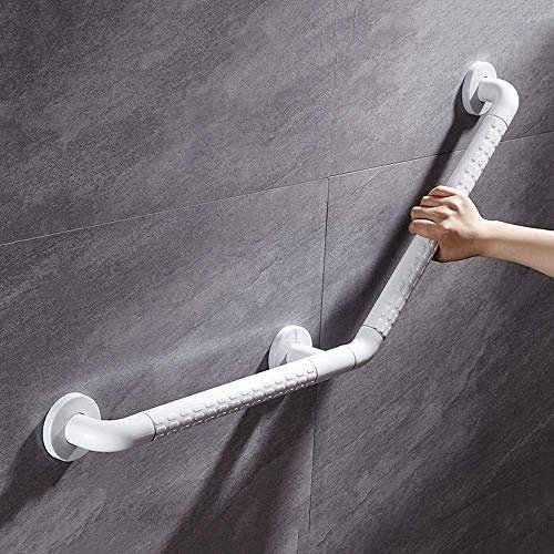 135° Barre D'appui Douche pour Baignoires Acier Inoxydable PVC Barre de Maintien pour Handicapés et Les Personnes âgées WC 40 * 40cm
