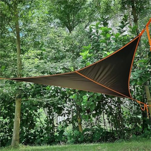 QYLTTDM Triangle Hammock, 13ft Outdoor Camping Hammock Portable Travel Multi Person Tree Hammock, Travel Hammock with Carry Bag, Max 500 lbs, 3 Point Outdoor Aerial Hammock
