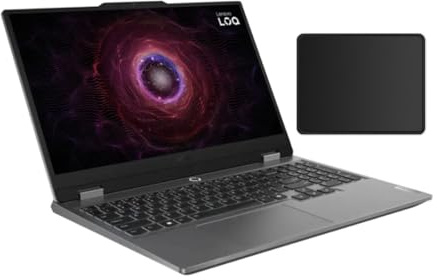 Lenovo LOQ - Computer portatile da gioco Full HD da 15,6, AMD Ryzen 5 7235HS (Beat Intel Core i5-1155G7), GeForce RTX 4050, retroilluminato, 12 GB di RAM DDR5, SSD da 512 GB, Windows 11 Home