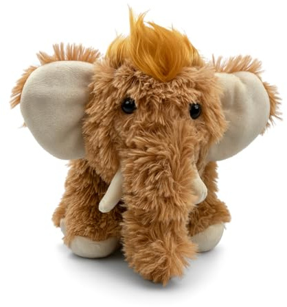 Mel-O-Design Plüschmammut 30 cm – Weiches Kuscheltier Mammut, Stofftier für Kinder, Geschenkidee für Jungen & Mädchen (Mammut)