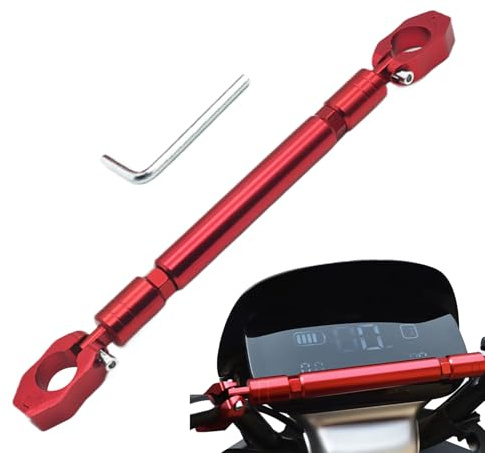 Motorrad Querstange - Verstellbare Lenkerverlängerung, Verstärkte Stabilitätsstange, Längenstützklemme für Roller und Fahrräder, Aluminium Halterung | Reitzubehör