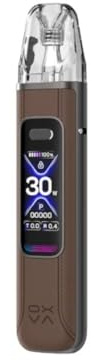 OXVA Xlim Pro 3 Pod – 35W, Batería Integrada 1500mAh, Pantalla OLED, Carga Rápida USB-C, Compatible con Cartuchos Xlim y Diseño Compacto de Alto Rendimiento (Brown Leather)
