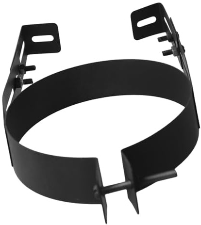 Support de conduit de cheminée 150 mm, collier de serrage for tubage, fixation murale, support de tuyau de poêle en métal, clip de fixation soudé à la main
