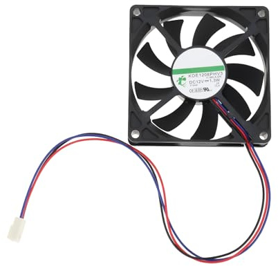 LT Easiyl Ventilateur de Refroidissement 12 V 1,3 W 3 Broches KDE1208PHV3 Adapté Aux équipements Industriels Ordinateurs de Bureau