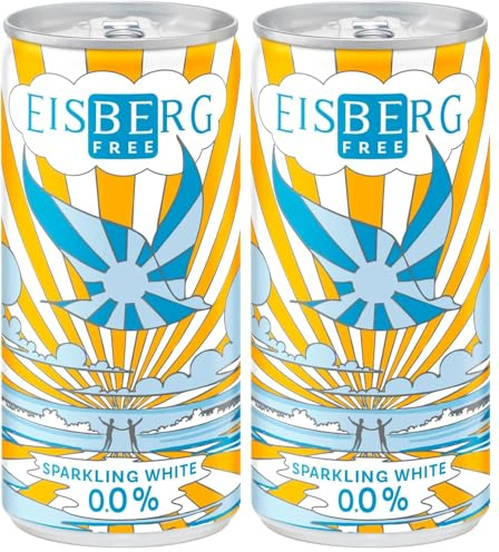 BE FREE by Eisberg Alcohol Free Wine Sparkling White 0.0% (Pack of 2)