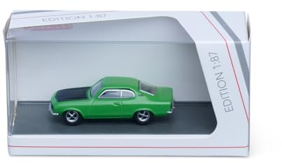 Schuco 1:87 Opel Manta Grün-Schwarz - Hochwertiges Diecast Modellauto im Maßstab 1:87, Modellauto, 1:87, Auto, Sammlermodell, H0