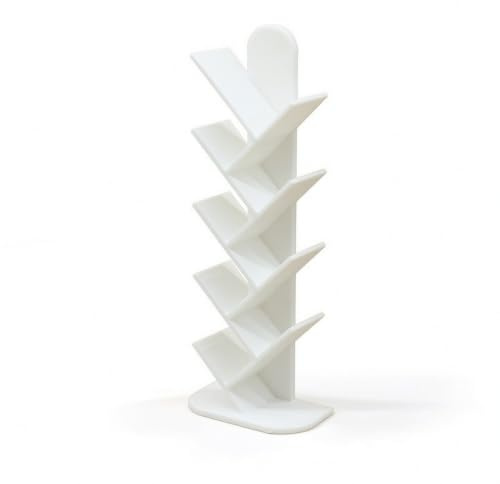 Xgdsnly Bibliothèque Maison Poupée Moderne Bibliothèque Miniature Créatif Meuble, White