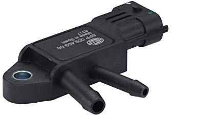 HELLA 6PP 009 409-061 Sensor, Exhaust Pressure - 3-Pin - Screwed