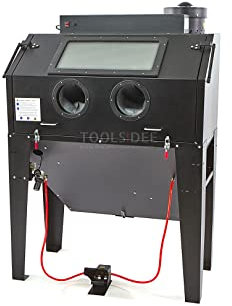Cabine de sablage hbm sbc 500 avec aspiration CE - noire