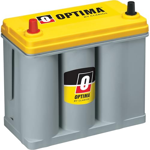 OPTIMA® Batteries High Performance DS46B24R YELLOWTOP® Dual Purpose Sealed AGM Car, Truck and SUV Battery, 450 CCA, Maintenance Free, Versatile Mounting, Fits Select Prius Models