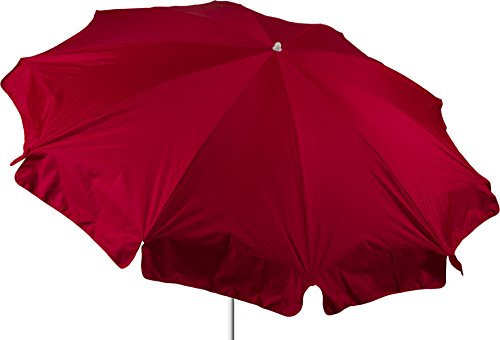 Beo Parasol Rond étanche, Rouge Diamètre 240 cm