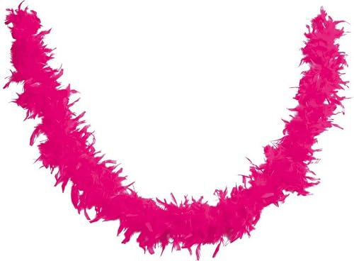 p'tit clown - 21611 - Federboa - Fuchsia - Länge 160 cm - Unisex - Perfektes Accessoire für Kostüm, Charleston, 20er Jahre, Flapper, Karneval, Kostümfest