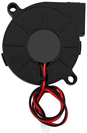 Ventilateur de refroidissement pour imprimante 3D, DC 12/24V 50 * 15mm Blow Radial Cooling Fan Turbofan Cooler Kit Accessoires pour imprimante 3D(24V)